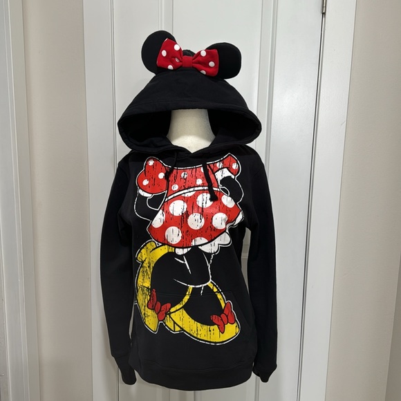 Minnie Mouse hoodie with bow and ears, Size M - Picture 2 of 3